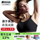 Shock Absorber超大碼運(yùn)動(dòng)內(nèi)衣女專(zhuān)業(yè)高強(qiáng)度防震防下垂薄款200斤胖mm大胸顯小D杯 SN109黑色【大碼專(zhuān)款】 80E 【此碼是80dd】