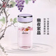 希諾（HEENOOR）玻璃杯女士單層高顏值小巧便攜泡茶杯帶濾網(wǎng)口袋杯小杯子2025新款 【綺夢(mèng)系列】幽夜紫晶-430ml