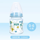 NUK奶瓶德國玻璃奶瓶寬口徑新生嬰兒0-6個(gè)月一歲以上寶寶專用防嗆 感溫款120ml綠色小熊0-6個(gè)月硅膠 M號(hào)奶嘴