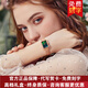 勞士頓（ROSDN）手表女輕奢復(fù)古氣質(zhì)小眾方盤石英防水星空手表 3693 米蘭綠盤