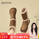 達(dá)芙妮（DAPHNE）雪地靴女2025新款兩穿羊羔毛加絨棉靴高級(jí)感保暖厚底女靴 駝色 37