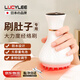 LUCYLEE日本電動(dòng)經(jīng)絡(luò)刷揉腹全身通用筋絡(luò)刷背部手臂腿肩頸肚子刮痧按摩刷 升級(jí)款電刷+500ml艾草生姜精油