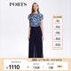 PORTS寶姿女士休閑褲春夏時(shí)尚飄逸雪紡闊腿褲LM8P062KWP052 丈青 XXS (0)