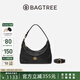 BAGTREE包包樹月枕包植鞣皮通勤單肩包2025年新款手提斜挎枕頭包七夕禮物 檀黑色 贈斜挎延長肩帶 高級小眾