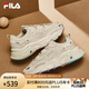 FILA 斐樂運動鞋女MARS II 火星系列二代秋秋季時尚復(fù)古跑步鞋女 奶白/木薯粉-GT 40
