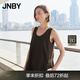 JNBY/江南布衣25夏新品連衣裙背心裙工裝風(fēng)寬松無袖圓領(lǐng)5P4G11680 215/深灰褐 XL