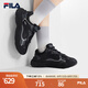FILA 斐樂官方女鞋MARS 4復古運動鞋2025夏季新款火星鞋4代跑步鞋 黑/影黑灰-BK 37.5