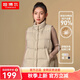 坦博爾【反季】秋冬羽絨服短款女士馬甲背心90鴨絨休閑保暖外套TD238006 奶茶棕 2XL (180)