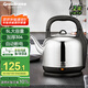 格來德（Grelide）燒水壺5L大容量電熱水壺加厚304不銹鋼熱水壺家用2000W大功率開水壺?zé)魉奚徂k公室茶壺 5001S
