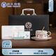 蘇氏陶瓷（SUSHI CERAMICS）鎏銀琺瑯彩纏枝蓮咖啡杯粉色茶杯非遺大師鄭文強作品