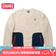 CHUMS洽洽鳥 戶外休閑秋冬圓領(lǐng)套頭長(zhǎng)毛抓絨衣保暖衛(wèi)衣CH04-1231 白色/W056 L