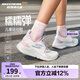 Skechers斯凱奇兒童鞋春懶人一腳蹬休閑鞋女童透氣運動鞋319056L