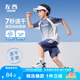 左西男童套裝速干運動夏裝2025新款兒童短袖籃球服兩件套潮 藍色 140
