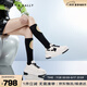 CHERY KALLY經(jīng)典時(shí)尚板鞋2025新款女士板鞋厚底增高休閑鞋 XB574 白黑色 37 