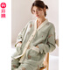 芬騰月子服加厚秋冬新款空氣棉夾層純棉孕婦睡衣抗菌產(chǎn)后哺乳家居服