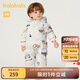 巴拉巴拉童裝嬰兒連體衣寶寶羽絨服冬裝抱衣爬服保暖洋氣男童女童 白綠色調(diào)00314 90cm