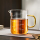雅集耐熱公道杯帶刻度玻璃杯分茶器家用牛奶杯早餐杯量杯400ml無(wú)蓋 刻度公道杯400ml