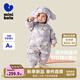 迷你巴拉【三防】羽絨連體衣嬰兒衣服寶寶萌趣爬服加厚2025秋冬新款 紫色調(diào)00377 90 【充絨量81.9g】