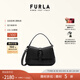 芙拉（FURLA）【七夕禮物】【明星同款】FURLA芙拉FLOW牛皮迷你女士手提斜挎包 黑色