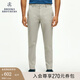 布克兄弟（BrooksBrothers）男士新款秋純色logo高爾夫休閑長褲 0007-灰色 34 34/34