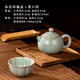 三勤堂汝窯茶壺手工陶瓷功夫茶具泡茶壺景德鎮(zhèn)可開片汝瓷小西施壺 新品汝窯壺+汝窯葵口杯