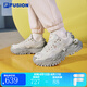 FILA FUSION斐樂女鞋時尚厚底鞋硬糖鞋運(yùn)動休閑鞋女 奶白-GD 硬糖鞋新款 38.5