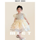 mlgt kids童裝女童連衣裙2025夏季新款兒童洋氣公主裙寶寶禮服蓬蓬裙 短袖亮片公主裙/送頭紗 110 cm【適合3-4周歲 100-110cm】
