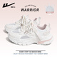 回力（Warrior）運動鞋女鞋春夏網(wǎng)面透氣跑步鞋子女士百搭休閑鞋 4238L 米/粉36