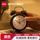 得力（deli）2025新款全自動(dòng)鬧鐘兒童房電子表 鐘表起床神器學(xué)生專(zhuān)用臥室大聲音響床頭鬧鐘學(xué)生推薦 開(kāi)學(xué)季9024 低噪復古-黑色