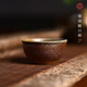 宏中柴燒主人杯 土窯松木柴燒窯變落釉品茗杯宜興原礦老段泥茶杯