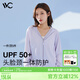 VVC防曬衣服女冰絲涼感防紫外線城市輕戶外披肩短外套 丁香紫