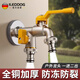 iLeddog【德國】全銅戶(hù)外龍頭庭院防凍防曬一進(jìn)二出洗衣機水龍頭ALDG-35