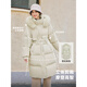 DRPR品牌女裝簡約加厚保暖羽絨服2025冬季新款狐貍毛領(lǐng)設(shè)計感抗寒外套 木青灰米 量體定制 155/80A