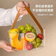 威爾基水果桶露營(yíng)飲料水果盆透明水盆塑料桶手提水果盤(pán)水果筒水果籃籃子 透明手提【大號】