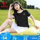 喬丹休閑短袖T恤衫女2025夏季女生潮流純棉寬松百搭圓領(lǐng)短t