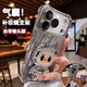 五鼠 FIVEMICE可愛鏡子支架適用蘋果17promax手機殼iphone17pro鏡頭全包16pro氣囊防摔保護(hù)套好看輕奢高級外殼女 【太空銀+閃粉卡】補妝鏡支架_帶鏡頭膜_氣囊防摔 iPhone