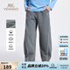 英氏（YEEHOO）男童褲子兒童長(zhǎng)褲秋季運(yùn)動(dòng)休閑褲綿柔男孩寬松衛(wèi)褲春秋裝中大童裝 灰色 160
