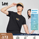 Lee25新品標(biāo)準(zhǔn)版圓領(lǐng)Logo印花設(shè)計(jì)涼感輕薄男女同款短袖T恤