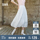 森馬（Semir）半身裙女松緊腰A字裙氣質(zhì)夏季2025拼接蕾絲波點長裙109325120005