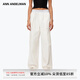 ANN ANDELMAN【明星同款】官方直營2025春季工裝褲女休閑闊腿褲子 白色 S