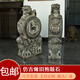 君閔青石獅子門(mén)墩一對戶(hù)外老石鼓貔貅鎮宅庭院別墅石墩門(mén)口抱鼓石一對 貔貅高60cm一對包郵