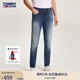TOMMY JEANS秋冬男美式復(fù)古休閑通勤經(jīng)典雙后袋破洞微彈修身牛仔褲18744 牛仔藍(lán)1BK 36