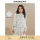 MAXRIENY【商場(chǎng)同款】貴雅新中式馬甲上衣女國(guó)風(fēng)立領(lǐng)吊墜盤(pán)扣馬夾 綠花 M 02/36