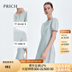 PRICH法式短袖收腰不易皺圓領(lǐng)氣質(zhì)連衣裙2024夏新品秋季穿搭女套裝裙子 51淺藍(lán)色 M 165