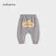 babylove男女寶寶褲子春季純棉寬松大pp褲嬰兒外出長(cháng)褲可愛(ài)百搭休閑褲