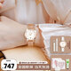 卡西歐（CASIO）手表女送女生防水SHEEN系列時(shí)尚優(yōu)雅小表盤電子日韓表婦女節(jié)禮物 SHE-4540CGM-4A米蘭帶禮盒款