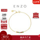 周大福ENZO 「彩虹系列」18K金多彩寶石鉆石手鏈女 17.5cm EZV8483七夕