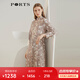PORTS寶姿女裝 秋冬新品長袖中長連衣裙LL9D090LPS031 駝色 XL (10)