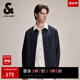 杰克·瓊斯（JACK&JONES）男裝春秋衣服寬松外穿襯衣燈芯絨休閑長袖襯衫男薄外套襯衫式外套 E39 水泥灰色 L 180