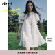 DZZIT【爆款補單】地素法式蕾絲連衣裙夏新款白色泡泡袖度假風裙子 白色 XS